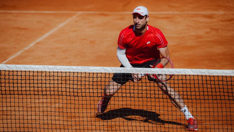TENNIS - Davis Cup, AUT vs BEL VIENNA,AUSTRIA,19.SEP.26 - TENNIS - ITF Davis Cup, qualification round 2, Austria vs Belgium. Image shows Sander Gille (BEL).  GEPAxpictures xAlexanderxSolc