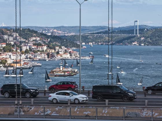 25th Bosphorus Cup in Istanbul ISTANBUL, TURKIYE - SEPTEMBER 19 : An aerial view of the 25th Bosphorus Cup sailing races, continue on its third day in Istanbul, Turkiye on September 19, 2026. Muhammed Enes Yildirim Anadolu Istanbul Turkey. Editorial use only. Please get in touch for any other usage.  Copyright: x2026xAnadoluxMuhammedxEnesxYildirimx