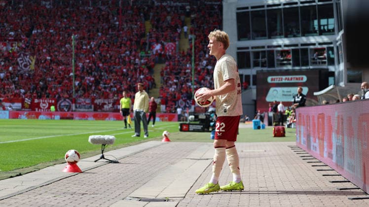 19.09.2026, xrekx, Fussball 2.Bundesliga, 1.FC Kaiserslautern - Eintracht Braunschweig v.l. Mika Haas (1.FC Kaiserslautern) (DFL DFB REGULATIONS PROHIBIT ANY USE OF PHOTOGRAPHS as IMAGE SEQUENCES and or QUASI-VIDEO) Kaiserslautern