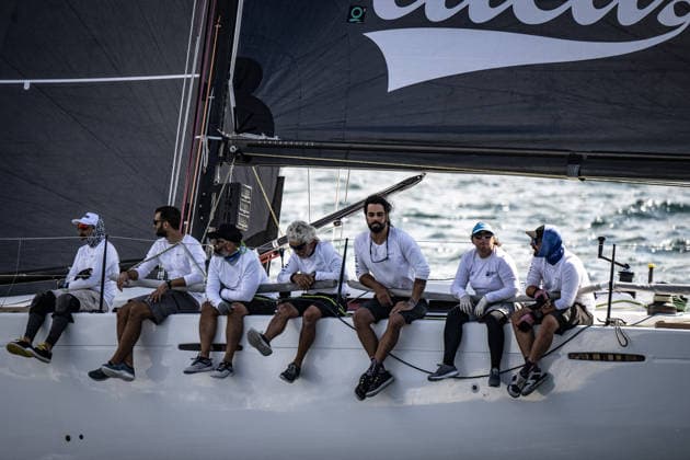 25th Bosphorus Cup in Istanbul ISTANBUL, TURKIYE - SEPTEMBER 19: A sailboat competes during the 25th Bosphorus Cup sailing races on the third day of the competition in the Bosphorus in Istanbul, Turkiye, on September 19, 2026. Sebnem Coskun Anadolu Istanbul Turkey. Editorial use only. Please get in touch for any other usage.  Copyright: x2026xAnadoluxSebnemxCoskunx