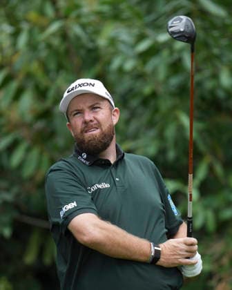 VIRGINIA WATER, ENGLAND - SEPTEMBER 19: Shane Lowry (IRE) plays from the seventh tee during Round 3 at the BMW PGA, Golf Herren Championship at Wentworth Golf Club, Virginia Water on September 19, 2026 in Surrey, England The BMW PGA Championship