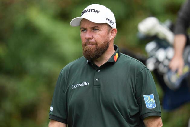 VIRGINIA WATER, ENGLAND - SEPTEMBER 19: Shane Lowry (IRE) walks from the seventh tee during Round 3 at the BMW PGA, Golf Herren Championship at Wentworth Golf Club, Virginia Water on September 19, 2026 in Surrey, England The BMW PGA Championship