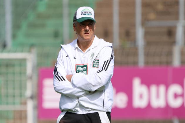 19.09.2026, Fussball, Herren, Regionalliga Südwest, Saison 2026 2027, FC 08 Homburg - KSV Hessen Kassel, Trainer Roland Seitz (FC 08 Homburg) Homburg Waldstadion Saarland Deutschland (DEU) Copyright: xSebastianxBachx