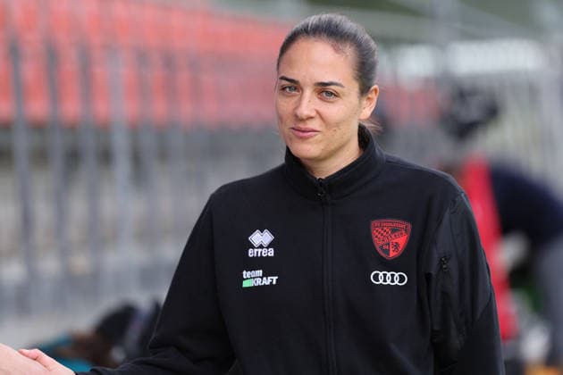 19.09.2026, xsefx, Fußball, FC Viktoria Köln - FC Ingolstadt 04, 3.Liga, Sportpark Höhenberg, 7. Spieltag, Saison 2026 2027: Cheftrainerin Sabrina Wittmann (FC Ingolstadt 04 hc) DFB regulations prohibit any use of photographs as image sequences and or quasi-video. Nordrhein-Westfalen Deutschland