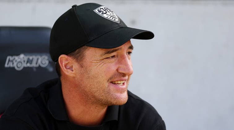 2026.09.19, Deutschland, Aspach Fußball VfB Stuttgart II vs. SSV Jahn Regensburg, Trainer Nico Willig (VfB II)