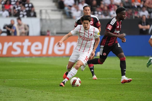 Yuito Suzuki (SC Freiburg, 14) - 19.09.2026 Bundesliga, Saison 26 27: Eintracht Frankfurt vs. SC Freiburg, Deutsche Bank Park, 4. Spieltag