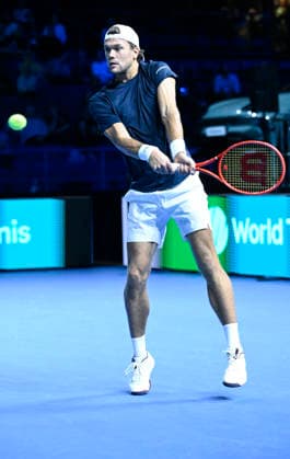 LKS 20260919 Finland s Otto Virtanen returns the ball to Monaco s Valentin Vacherot (not in picture) during their Davis Cup World Group I singles match between Finland and Monaco in Espoo, Finland, on September 19, 2026. - HEIKKI SAUKKOMAA Espoo Finland QDKH24EMa4w  Copyright: xHeikkixSaukkomaax QDKH24EMa4w