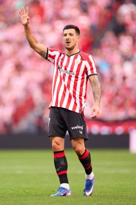 September 19, 2026, Bilbao, Vizcaya, SPAIN: Yuri Berchiche of Athletic Club reacts during the LaLiga EA Sports match between Athletic Club and Deportivo Alaves at San Mames on September 19, 2026, in Bilbao, Spain. Athletic Club V Deportivo Alaves - LaLiga EA Sports  - ZUMAa181 20260919_zaa_a181_148 Copyright: xRicardoxLarreinax