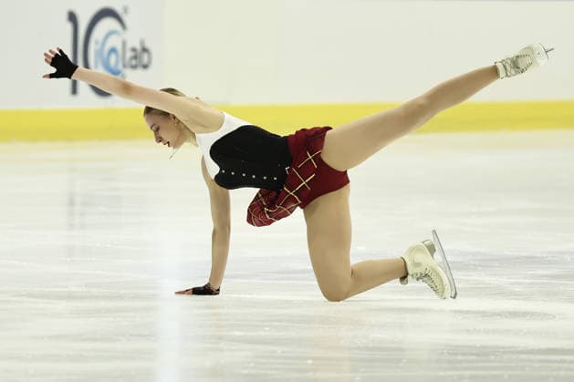 IPA88713238 - Anastasija Konga (LAT) during the 2026 Lombardia Trophy Figure skating, Eiskunstlauf Competition at the IceLab Arena in Bergamo, Italy, on September 19, 2026, as part of the Lombardia Trophy Figure Skating Competition in Bergamo, Italy, on September 19, 2026  Copyright: xValerioxOrigo IPAxSportx xx IPA88713238