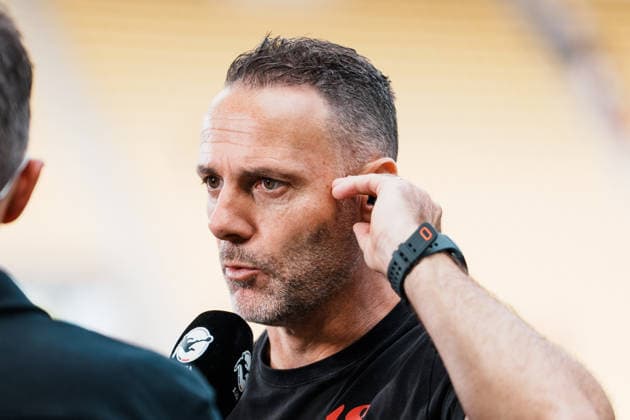 Deutschland: Fussball 3. Liga 2026 - 2027, 7. Spieltag - Alemannia Aachen vs Fortuna Düsseldorf - Tivoli (Aachen): Alexander Ende (Trainer Fortuna Düsseldorf) nach Niederlage im Interview, Analyse, Porträt Copyright: xThiemoxRudolphx
