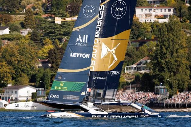 ROLEX SAIL GP PHOTOPQR LE DAUPHINE Grégory YETCHMENIZA ; Genève ; 19 09 2026 ; Genève (Suisse), 19 septembre Le Rolex SailGP Championship organise ce week-end sa onzième étape de la saison à Genève. Considérée comme la compétition nautique la plus spectaculaire au monde, elle réunit 13 équipes s’affrontant au plus près du rivage, à des vitesses atteignant 100 km h. Grégory Yetchmeniza Le Dauphiné Libéré Geneva, France, sept 19th 2026 The Rolex SailGP Championship is holding its eleventh stage of the season this weekend in Geneva. Considered the most spectacular sailing competition in the world, it brings together 13 teams competing close to the shore, at speeds reaching 100 km h. Genève France  Copyright: xPHOTOPQR LExDAUPHINE MAXPPPxGrégoryxYETCHMENIZAx 20260919JDL9406 20260919JDL9406