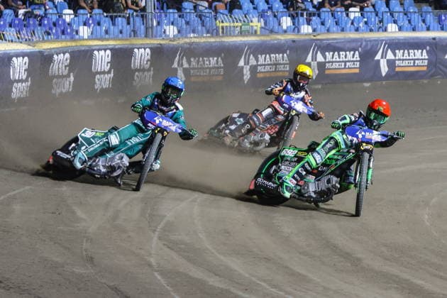 Rzeszow 19.09.2026. Speedway Euro Championship 2026 - Round 3 in Rzeszow, Poland --- Zuzel Indywidualne Mistrzostwa Europy 3 Final SEC w Rzeszowie Persons Shown : Patryk Dudek, Leon Madse, Mikkel Michelsen Fot. Konrad Swierad Arena Akcji NEWSPIX.PL --- newspix.pl