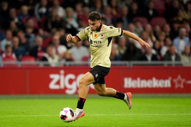 Eredivisie: AFC Ajax v Excelsior Rotterdam Amsterdam - Aymen Sliti of Excelsior Rotterdam dribbles during the seventh competition round of the 2026 2027 Eredivisie season. The match is set between AFC Ajax and Excelsior Rotterdam at Johan Cruijff ArenA on 19 September 2026 in Amsterdam, Netherlands. (Hero Images Yannick Verhoeven) Copyright: xYannickxVerhoevenx