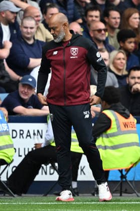 Millwall v West Ham United, EFL Sky Bet Championship West Ham United manager Nuno Espirito Santo (m) during the EFL Sky Bet Championship match between Millwall and West Ham United at The Den, London, UK on 19 September 2026. London The Den Greater London UK Editorial use only DataCo restrictions apply See www.football-dataco.com , Copyright: xSimonxTraylenx PSI-24906-0125