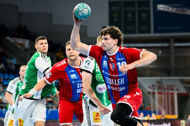 Bietigheim: HBL - 26 27 - SG BBM Bietigheim - TSV Hannover-Burgdorf Jonas Josef (Bietigheim) Bietigheim-Bissingen Egetrans Arena Baden-Württemberg Deutschland