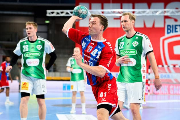Bietigheim: HBL - 26 27 - SG BBM Bietigheim - TSV Hannover-Burgdorf Till Hermann (Bietighiem) Bietigheim-Bissingen Egetrans Arena Baden-Württemberg Deutschland