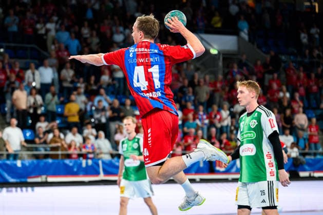Bietigheim: HBL - 26 27 - SG BBM Bietigheim - TSV Hannover-Burgdorf Till Hermann (Bietighiem) Bietigheim-Bissingen Egetrans Arena Baden-Württemberg Deutschland