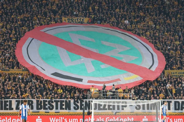 Sport Bilder des Tages Deutschland: 2. Bundesliga 2026 2027, 7. Spieltag, Dynamo Dresden - Hertha BSC, Rudolf-Harbig-Stadion (Dresden): Fanprojekt Dynamo Dresden Copyright: xLucasxWalterx