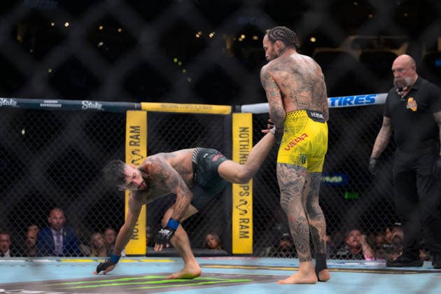 September 19, 2026, Los Angeles, California, USA: MARLON VERA defeated CHARLES JOURDAIN by TKO (strikes) at 2:02 of Round 3 during UFC 331 at the Crypto.com Arena in Los Angeles Los Angeles USA - ZUMAo117 20260919_zsp_o117_015 Copyright: xMikaelxOnax