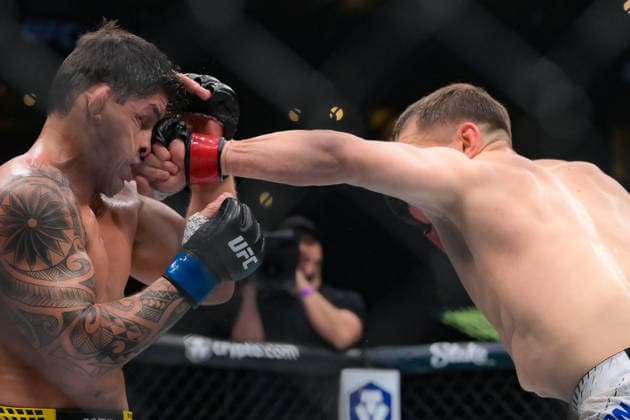 September 19, 2026, Los Angeles, California, USA: EDMEN SHAHBAZYAN (R) defeated BRUNNO FERREIRA (L) by unanimous decision (29-28, 29-28, 30-27) during UFC 331 at the Crypto.com Arena in Los Angeles. Los Angeles USA - ZUMAo117 20260919_zsp_o117_005 Copyright: xMikaelxOnax