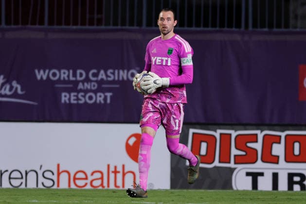 September 19, 2026, Frisco, Texas, United States: Austin FC goalkeeper BRAD STUVER (1) runs with the ball during the second half in a soccer game, Saturday, Sept. 19, 2026, in Frisco, Texas. Frisco United States - ZUMAa325 20260919_zsa_a325_025 Copyright: xDavidxBalleringxIix