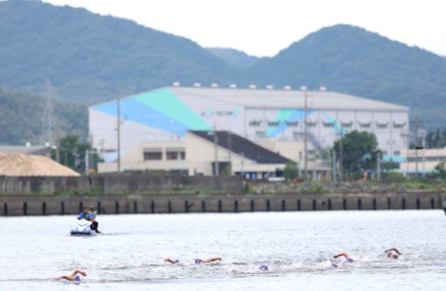 (260920) -- NAGOYA, Sept. 20, 2026 -- Athletes compete during the women s individual triathlon final at the 20th Asian Games Aichi-Nagoya 2026 in Gamagori City of Aichi Prefecture, Japan, Sept. 20, 2026. ) (SP)JAPAN-NAGOYA-ASIAN GAMES-TRIATHLON-WOMEN S INDIVIDUAL FINAL DengxHua