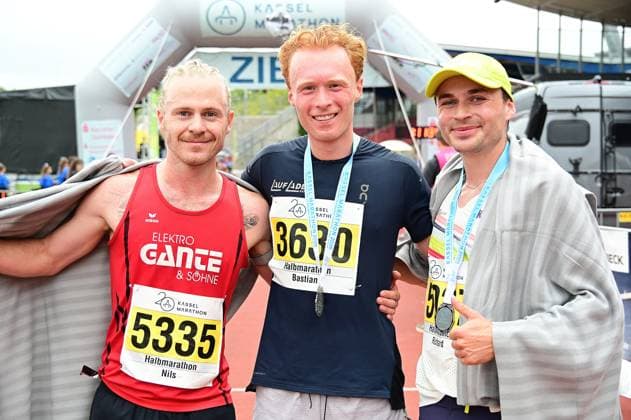 20.09.2026 xkhx Kassel Kassel Marathon 2026 Halbmarathon Männer und Frauen (Gelb Halb-, rot , Marathon, grün Staffel) Nils Wolkonski, Richard Vogelsang