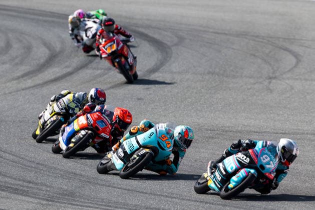MOTORSPORTS - MotoGP, GP of Austria 2026 SPIELBERG,AUSTRIA,20.SEP.26 - MOTORSPORTS - Moto2, Grand Prix of Austria, Red Bull Ring. Image shows Jesus Rios (ESP Rivacold Snipers Team), Ryusei Yamanaka (JPN AEON Credit - MT Helmets - MSI), Guido Pini (ITA Leopard Racing) and Marco Morelli (ARG CFMOTO Gaviota Aspar Team).  GEPAxpictures xMaticxKlansek