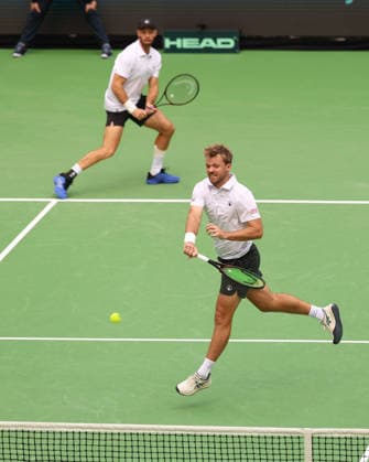 Team Germany, Kevin Krawietz, Tim Puetz, Herren Doppel, Men s Doubles, Davis Cup Germany vs. Croatia, Heristo Arena, Halle Westf., Germany Tennis - Davis Cup 20026 - - Heristo Arena - Halle West - Northrhine Westphalia - Germany - 20 September 2026. Copyright: xJuergenxHasenkopfx