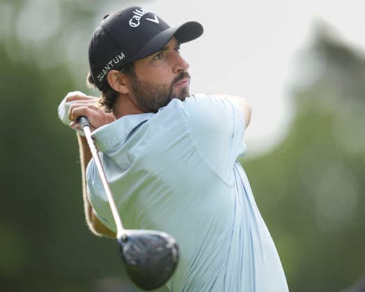 VIRGINIA WATER, ENGLAND - SEPTEMBER 20: Frederic Lacroix (FRA) plays from the twelfth tee during Round 4 at the BMW PGA, Golf Herren Championship at Wentworth Golf Club, Virginia Water on September 20, 2026 in Surrey, England The BMW PGA Championship
