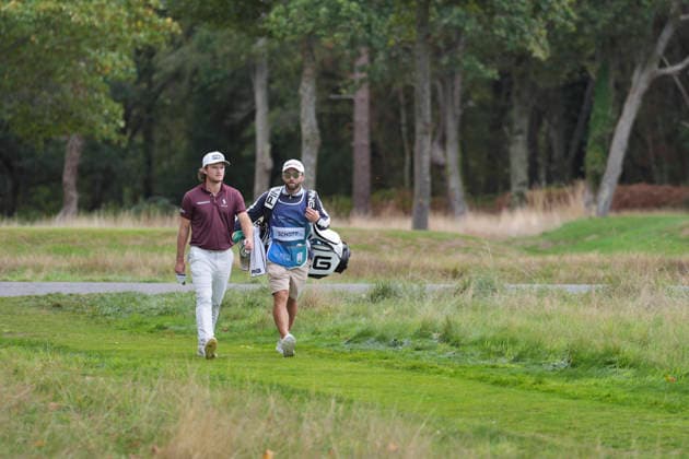 VIRGINIA WATER, ENGLAND - SEPTEMBER 20: Freddy Schott (GER) walks up from the fifth fairway during Round 4 at the BMW PGA, Golf Herren Championship at Wentworth Golf Club, Virginia Water on September 20, 2026 in Surrey, England The BMW PGA Championship