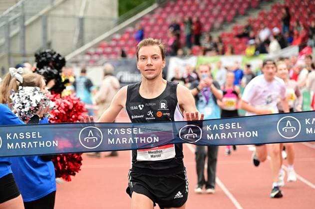 20.09.2026 xkhx Kassel Kassel Marathon 2026 Marathon im Ziel Sieger Marcel Bräutigam
