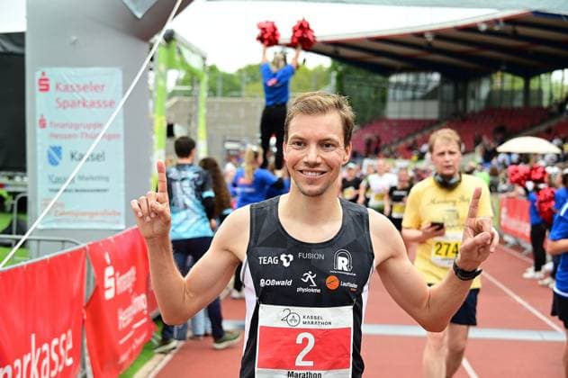 20.09.2026 xkhx Kassel Kassel Marathon 2026 Marathon im Ziel Sieger Marcel Bräutigam