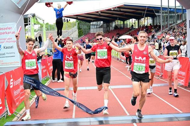 20.09.2026 xkhx Kassel Kassel Marathon 2026 Marathon Staffel 6213 Aaron Wicke männl. MT Melsungen 6213 Hannes Herzberg männl. MT Melsungen 6213 Lorenz Funck männl. MT Melsungen 6213 Maximilian Hartmann männl. MT Melsungen