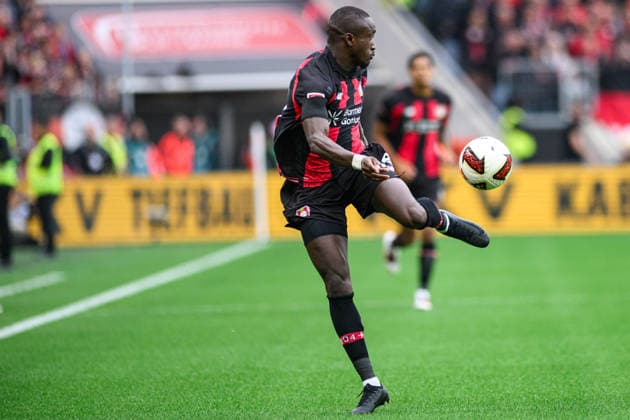 LEVERKUSEN, GERMANY - 20 SEPTEMBER, 2026: Moussa Diaby - The Bundesliga match Bayer 04 Leverkusen vs. RB Leipzig at BayArena.  Copyright: xVitaliixKliuievx