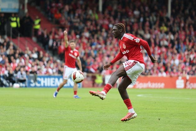 23 Fousseny Doumba (Energie Cottbus) Fussball 2. Bundesliga 2026 2027 FC Energie Cottbus - FC St. Pauli