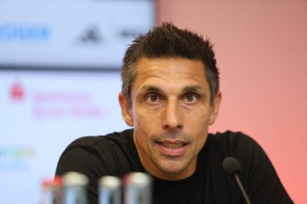 Trainer Marcel Rapp (St. Pauli) Fussball 2. Bundesliga 2026 2027 FC Energie Cottbus - FC St. Pauli