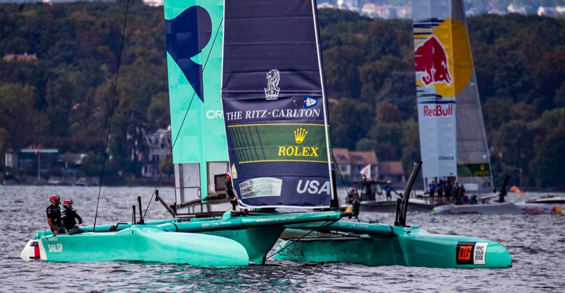 September 20, 2026, Geneva, Geneva, Switzerland: Geneva Switzerland, 09 20 2026: US. SAILGP TEAM (USA) is in action during Rolex Switzerland Sail Grand Prix, Geneva, Rolex Switzerland Sail Grand Prix, Geneva which was also the second edition of the Rolex Switzerland Sail Grand Prix, Geneva and took place at Geneva Yacht Club in Geneva, Switzerland. Sailing 26: Rolex Switzerland Sail Grand Prix, Geneva - ZUMAd206 20260920_zip_d206_026 Copyright: xEricxDubostx
