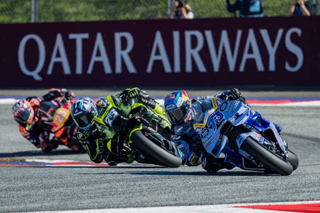 MOTORSPORTS - MotoGP, GP of Austria 2026 SPIELBERG,AUSTRIA,20.SEP.26 - MOTORSPORTS - MotoGP, Grand Prix of Austria, Red Bull Ring. Image shows Raul Fernandez (ESP SuperFile Trackhouse MotoGP Team) and Alex Marquez (ESP BK8 Gresini Racing MotoGP).  GEPAxpictures xMatthiasxTrinkl