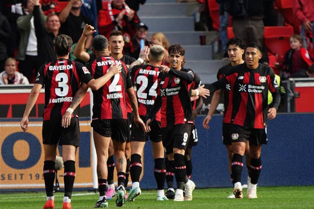 Leverkusen Fussball, 1.BL saison 2026 2027 Bayer 04 Leverkusen vs RB Leipzig, 20.09.2026, Bayarena Leverkusen Bayer 04 Leverkusen jubeln