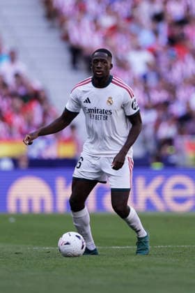 RECORD DATE NOT STATED Ibrahima Konate (Real Madrid CF) controls the ball during the LaLiga EA Sports match between Club AtlÃ tico de Madrid and Real Madrid CF at Riyadh Air Metropolitano on September 20, 2026 in Madrid, Spain. (Photo by Manu Reino DeFodi Images) -