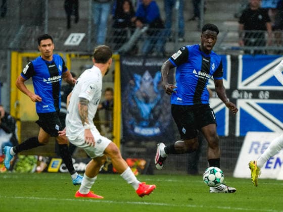 20.09.2026, xwppx, Fussball 3.Liga, SV Waldhof Mannheim - Preußen Münster v.l. Oluwaseun Ogbemudia (Waldhof Mannheim)