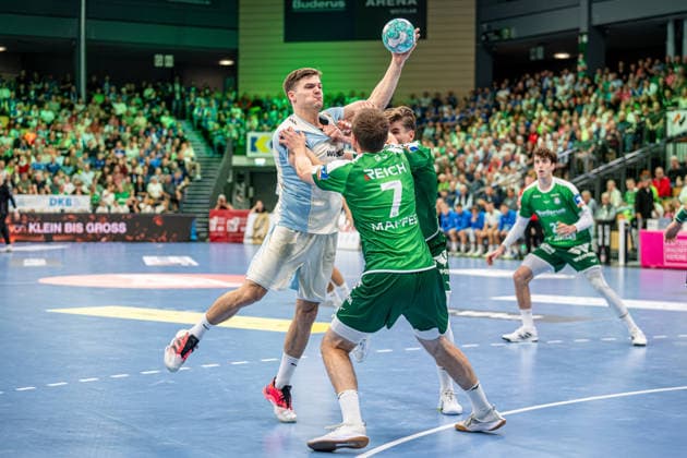 OPEL Handball Bundesliga; HSG Wetzlar - VfL Gummersbach, 20.09.26 Kay Smits (VfL Gummersbach, 31), Dominik Mappes (HSG Wetzlar, 7), Paul Kompenhans (HSG Wetzlar, 34) OPEL Handball Bundesliga; HSG Wetzlar - VfL Gummersbach: Wetzlar, 20.09.26 Copyright: xBEAUTIFULxSPORTS Roeczeyx