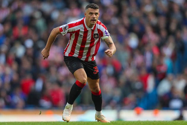 Manchester City v Sunderland, Premier League Granit Xhaka Of Sunderland during the Manchester City v Sunderland Premier League match at the Etihad Stadium, Manchester, England on 20 September 2026 Credit: Lee Keuneke Every Second Media Editorial use only. All images are copyright Every Second Media Limited. No images may be reproduced without prior permission. All rights reserved. Premier League and Football League images are subject to licensing agreements with Football DataCo Limited. see https: www.football-dataco.com Copyright: xIMAGO EveryxSecondxMediax ESM-2181-0108 LeexKeunekex xEveryxSecondxMediax