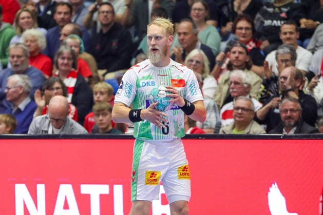 20.09.2026, xgox, Handball - Opel HBL MT Melsungen - SC Magdeburg emspor, v.l. Matthias Musche (Magdeburg, 6) am Ball, plays the ball Kassel