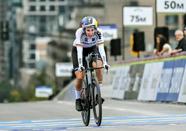 September 20, 2026, Montreal, Pq, CANADA: Franziska Koch, of Germany, competes in the women s elite individual time trials (ITT) at the UCI Road World Championships cycling event in Montreal on Sunday, Sept. 20, 2026. Canada News - September 20, 2026  - ZUMAc35_ 20260920_zaf_c35_030 Copyright: xGrahamxHughesx