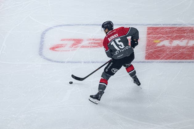 COLOGNE, GERMANY - 20 SEPTEMBER, 2026: Louis-Marc Aubry - The PENNY DEL Ice hockey, Eishockey match Koelner Haie vs. Loewen Frankfurt at LANXESS arena.  Copyright: xVitaliixKliuievx