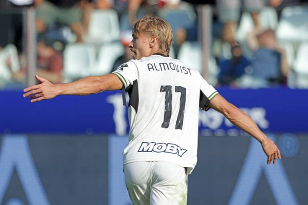 PONTUS ALMQVIST, Parma, Serie A, 2026-27, Parma vs Genoa 2-1, 20-09-2026, Esultanza, Celebration, Jubel SERIE A 2026-27 PARMA-GENOA 2-1