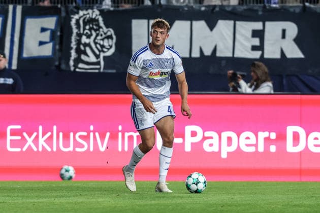 Fussball, 3.Liga Saison 2026 2027 7.Spieltag SV Wehen Wiesbaden - MSV Duisburg 20.09.2026, BRITA-Arena Ben Schlicke (MSV Duisburg, 40) Wiesbaden BRITA-Arena Hessen Deutschland
