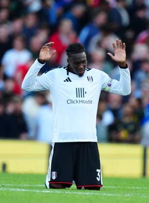 Calvin Bassey of Fulham at full time Fulham v Manchester United, ManU Premier League, Football, Craven Cottage, London, UK - 20 Sep 2026London Craven Cottage United Kingdom EDITORIAL USE ONLY No use with unauthorised audio, video, data, fixture lists, club league logos or live services. Online in-match use limited to 120 images, no video emulation. No use in betting, games or single club league player publications.  Copyright: xJavierxGarcia Shutterstockx 17160117az